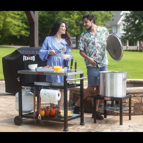 Feasto side rack and tank hook for convenient accessory mounting