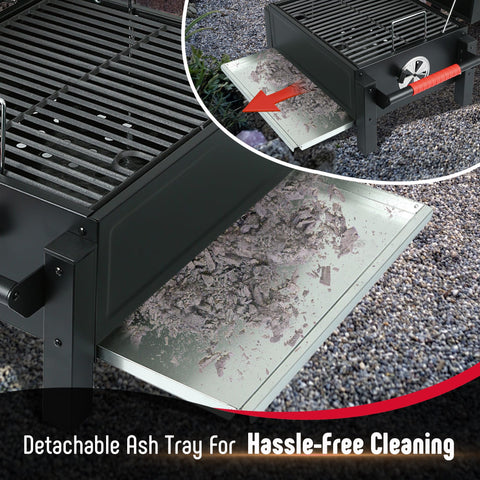Feasto table-top grill showing 354 sq in area for quick family meals outdoors