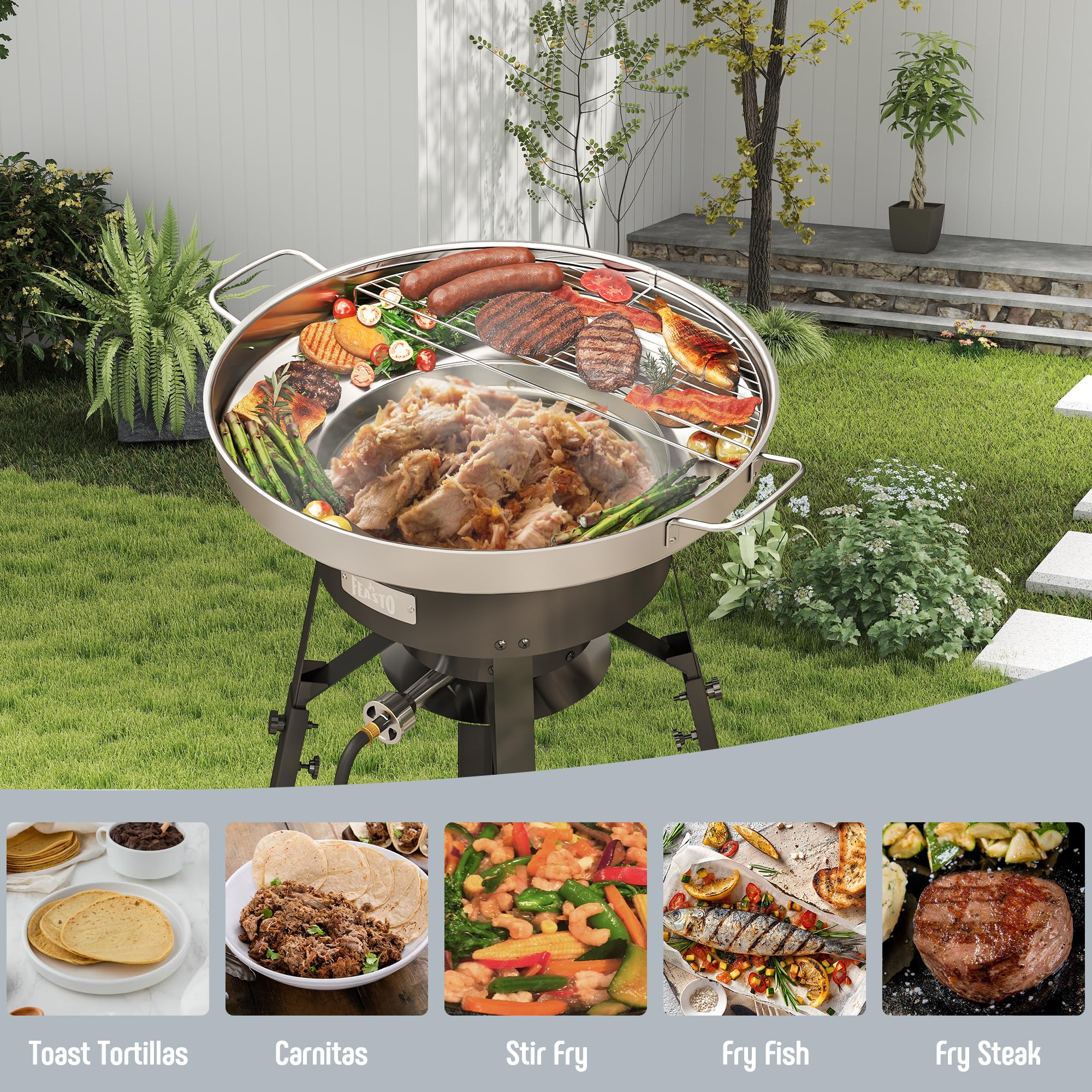 Feasto tacos and quesadillas ready design helps craft authentic flavors at home.