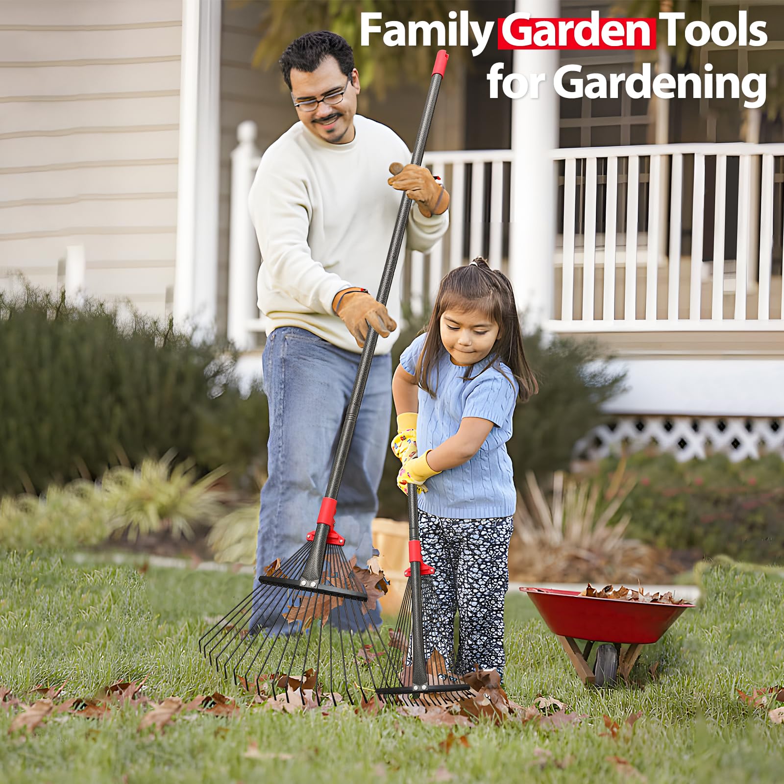 Feblomst ergonomic garden tool reduces strain during long cleanup sessions.