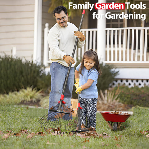 Feblomst ergonomic garden tool reduces strain during long cleanup sessions.