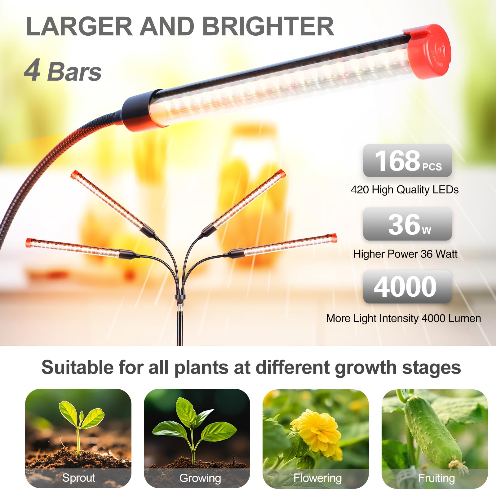 FECiDA 360-degree gooseneck allows flexible light positioning.