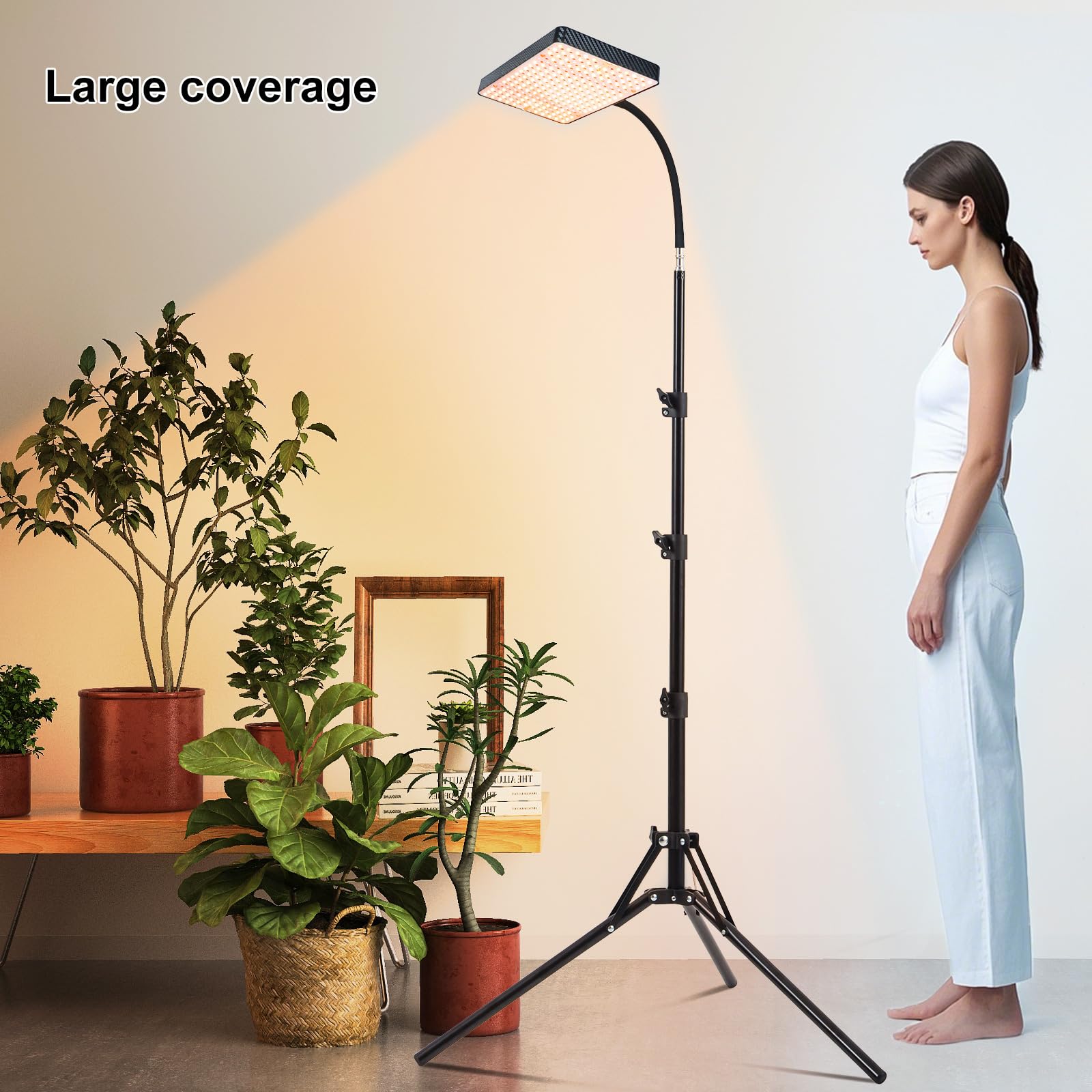 FECiDA grow light stand on a bonsai showing compact indoor growth