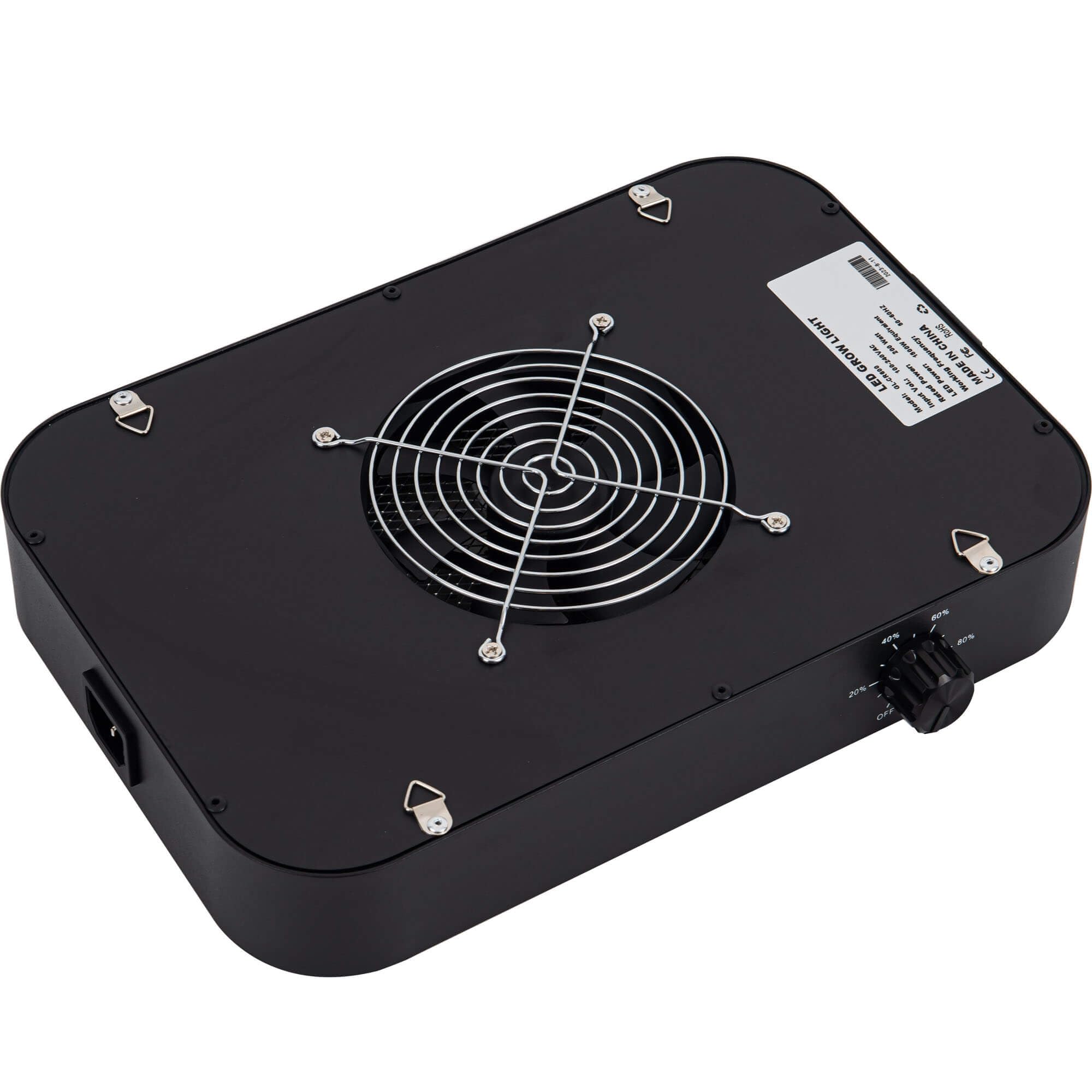 FECiDA quiet built-in fan provides cooling and extends LED lifespan