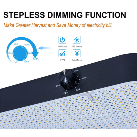 FECiDA stepless dimming control for growth phase customization