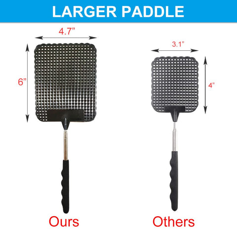 Fecobyte heavy-duty plastic fly swatter for durable, long-lasting use
