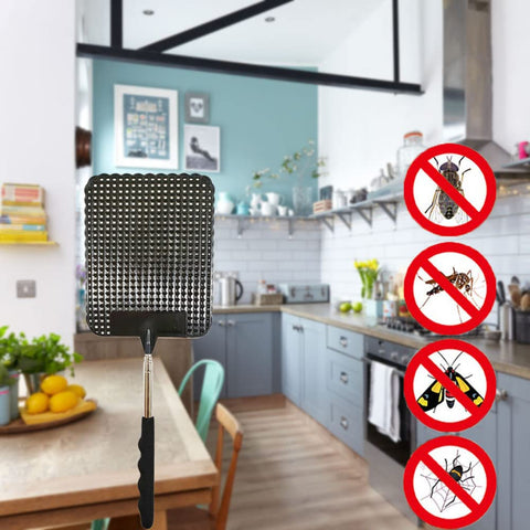 Fecobyte two-pack fly swatters keep indoor and outdoor ready