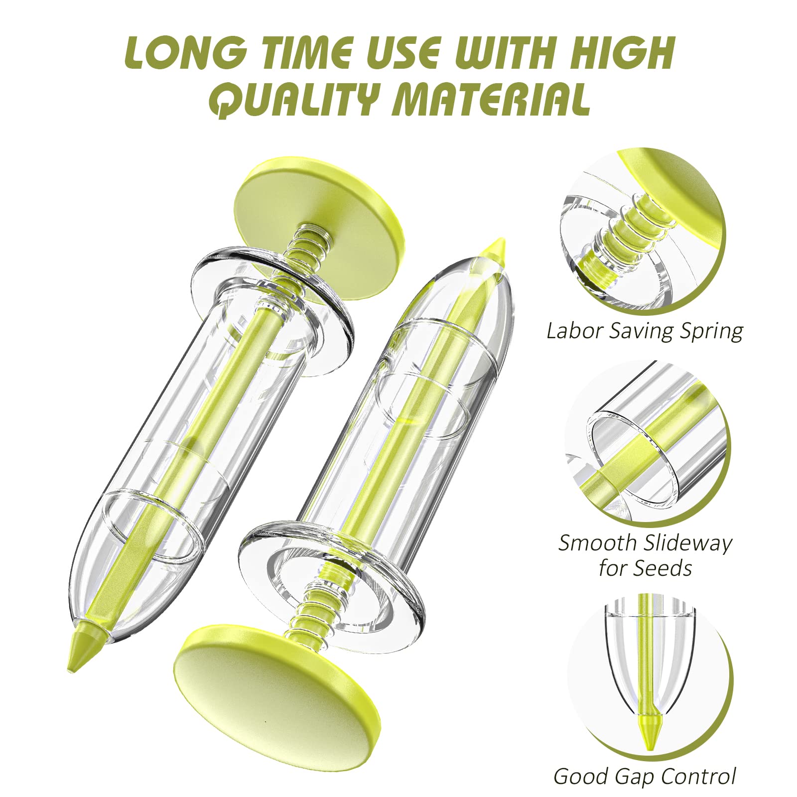 Fecsam mini sowing dispenser enables quick, controlled seed distribution.