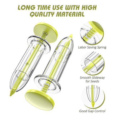 Fecsam mini sowing dispenser enables quick, controlled seed distribution.