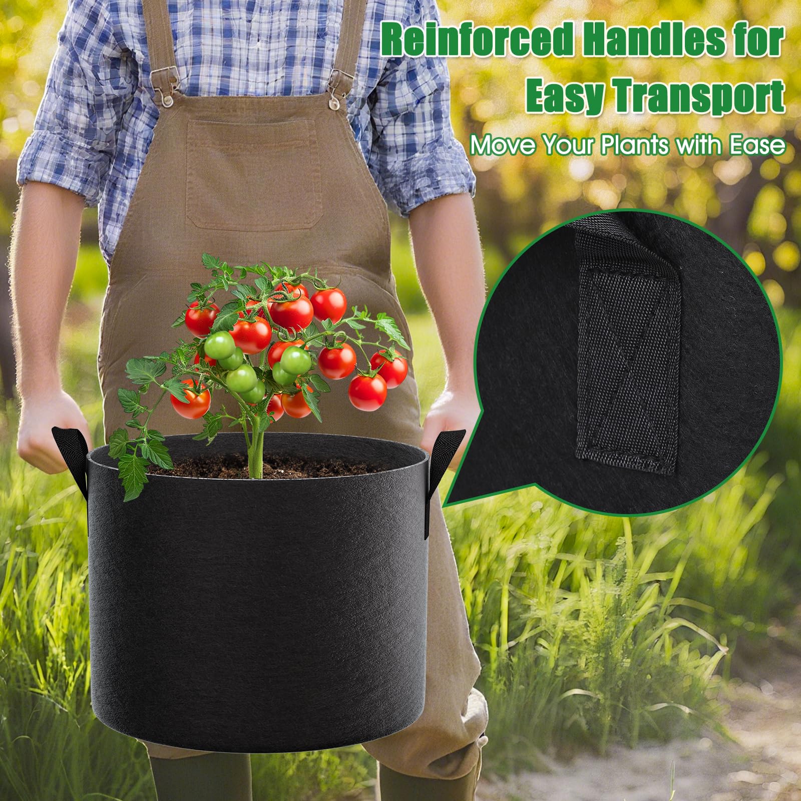FEED GARDEN breathable drainage fabric promotes healthy root growth and aeration.