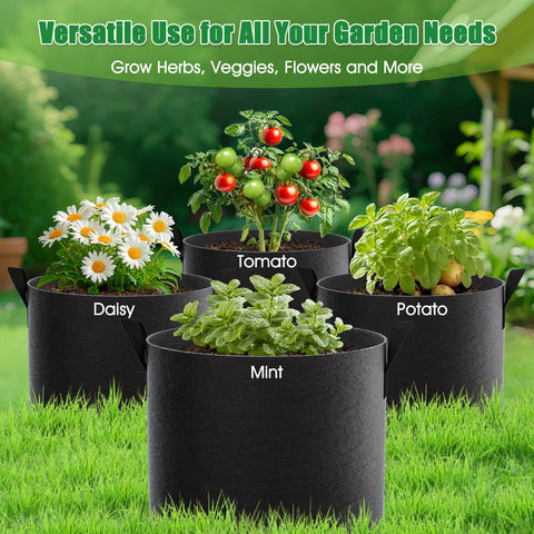 FEED GARDEN true 10-gallon capacity provides deep root space for vegetables.