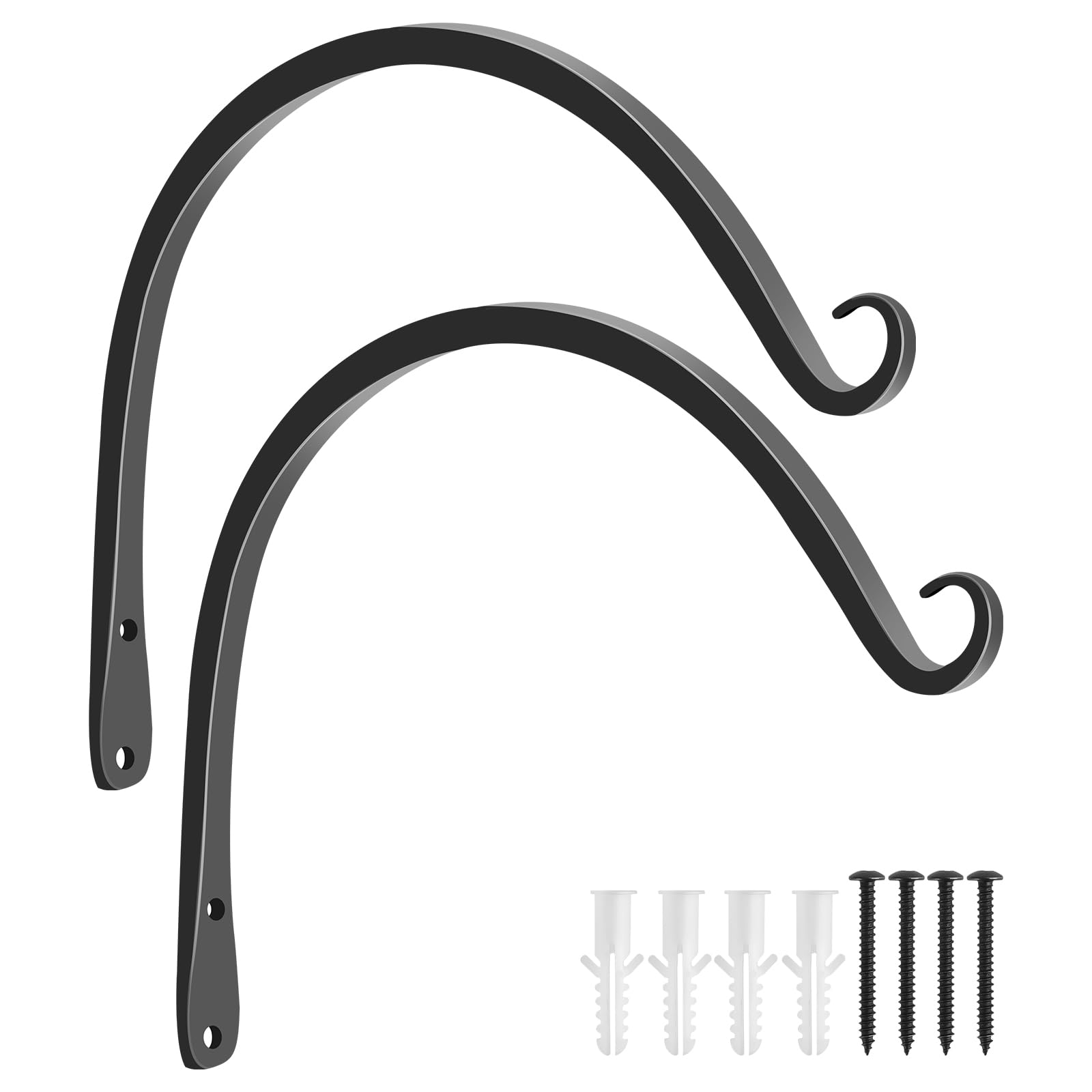 FEED GARDEN 10-inch hanging bracket wall hook supports durable outdoor planters.