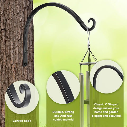 FEED GARDEN 2-pack bracket supports heavy plant pots securely.