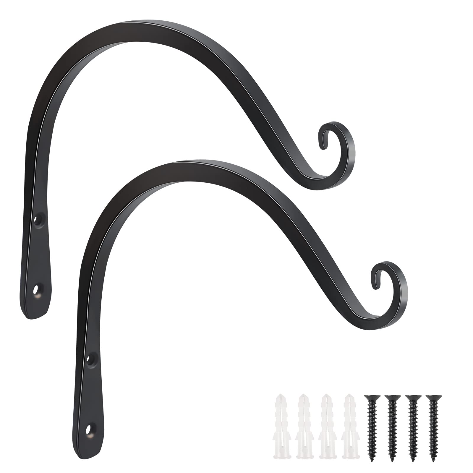 FEED GARDEN 8inch bracket outdoor supports sturdy hanging plants and feeders.