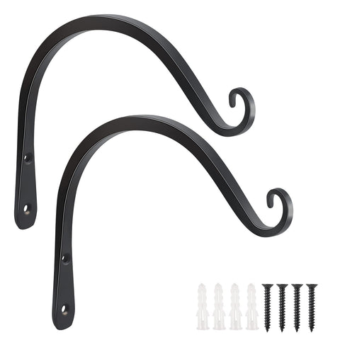 FEED GARDEN 8inch bracket outdoor supports sturdy hanging plants and feeders.