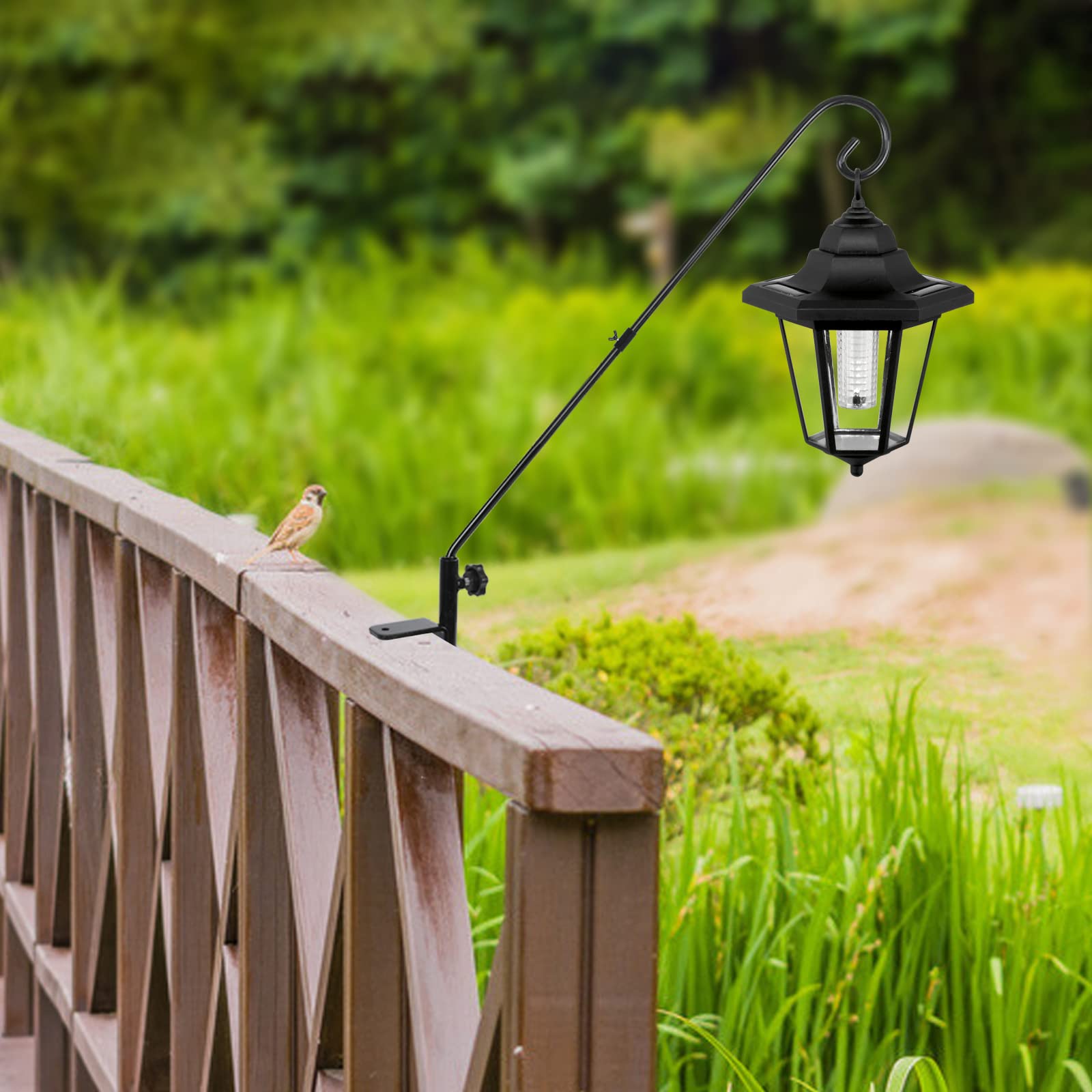 FEED GARDEN black finish adds elegant, weather-ready style to patios and decks.