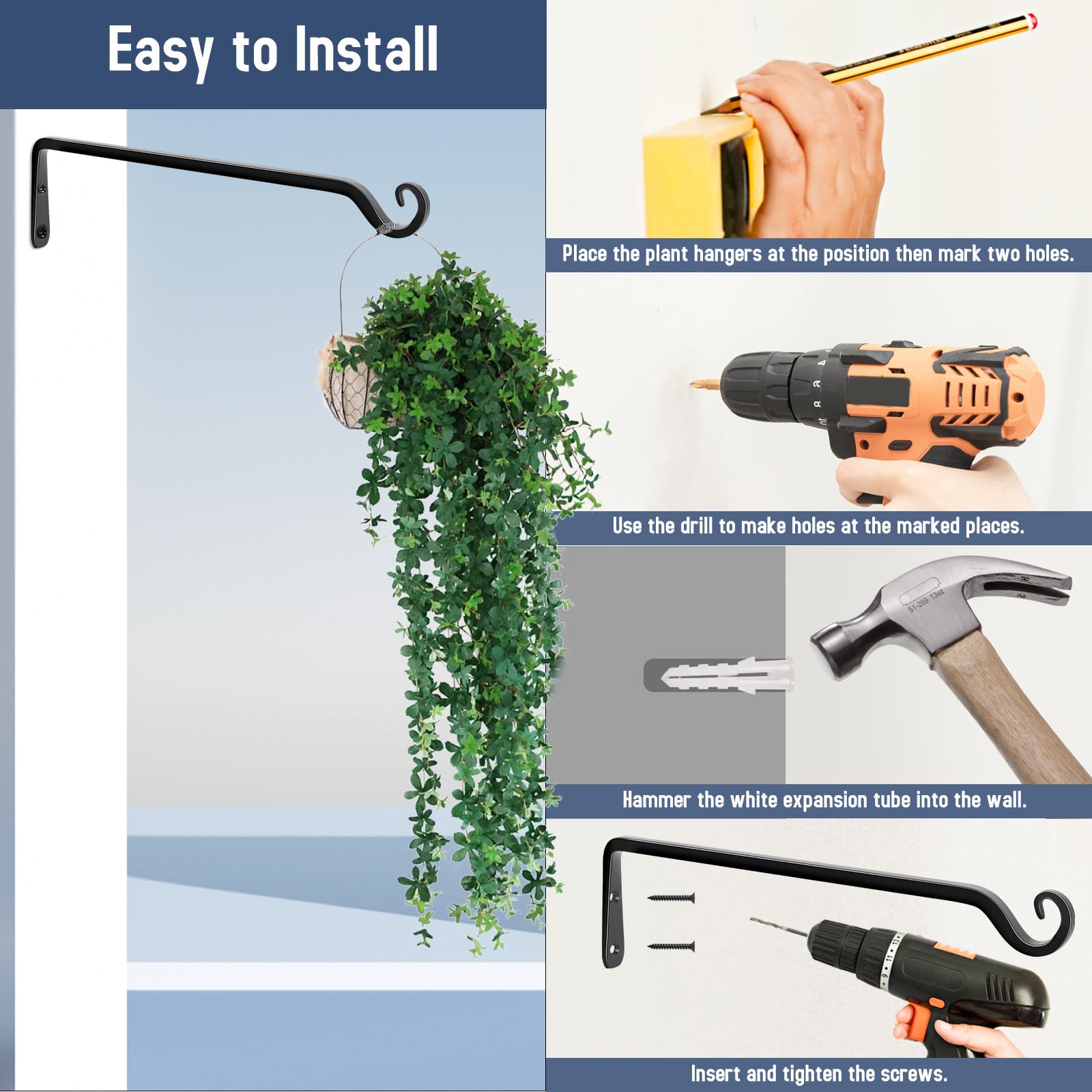 FEED GARDEN bracket holding a lantern for ambient outdoor lighting