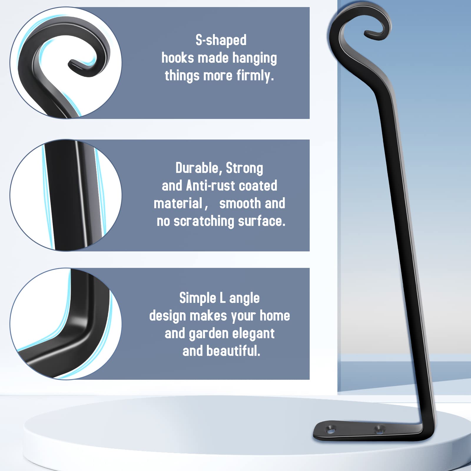 FEED GARDEN bracket wall mount with lush plants displaying sturdy support