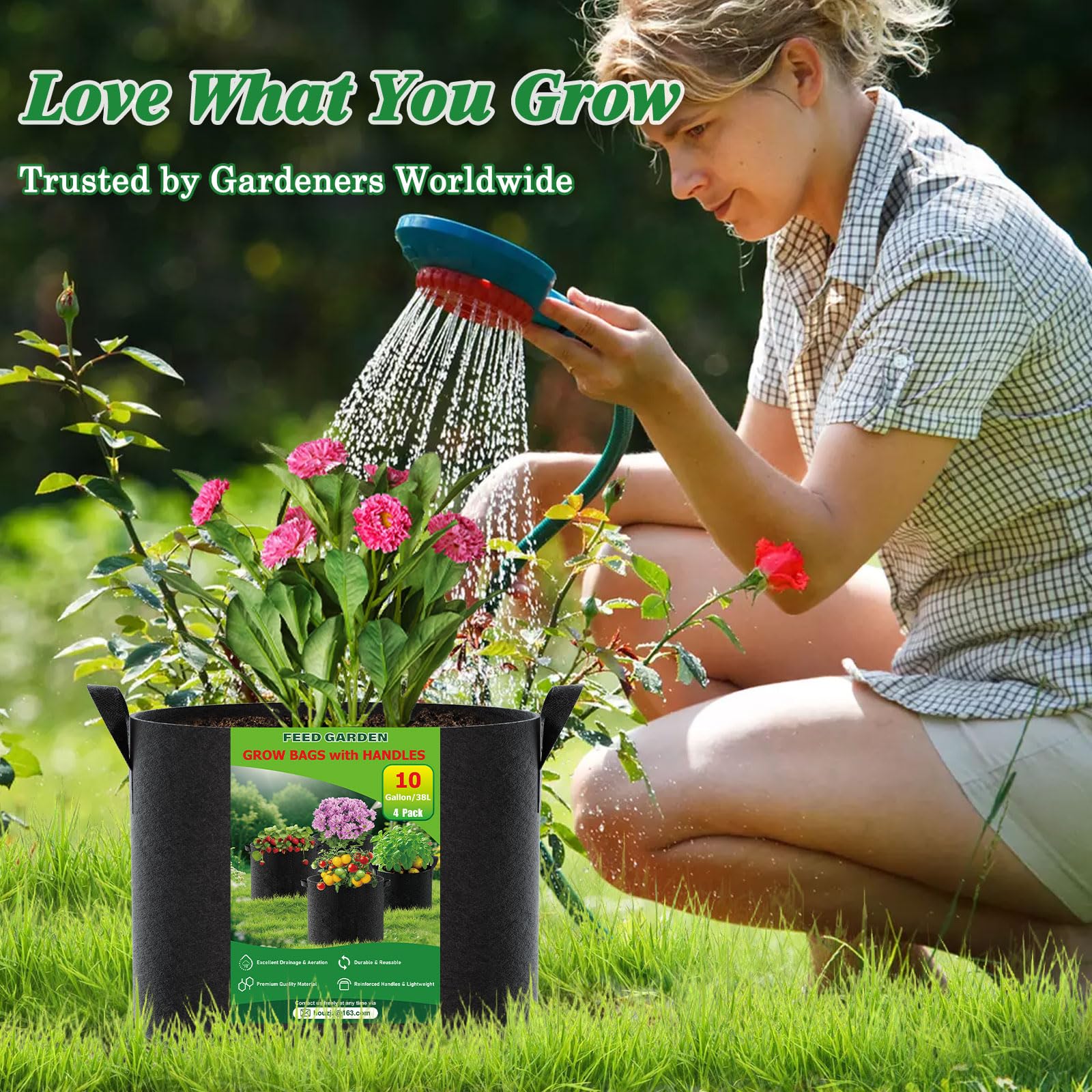 FEED GARDEN breathable drainage promotes healthy root growth.