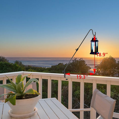 FEED GARDEN curved tip securely holds feeders, lanterns, and planters.