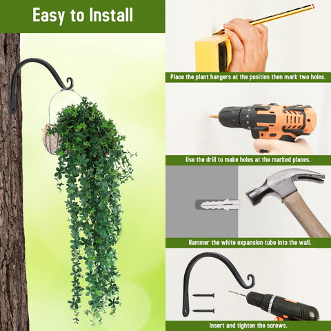 FEED GARDEN decorative-bracket-black stylish bracket adds modern outdoor flair.