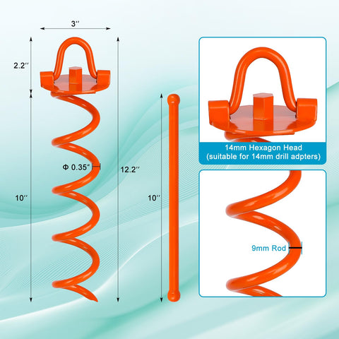 FEED GARDEN ground stakes installation with top ring enables quick setup