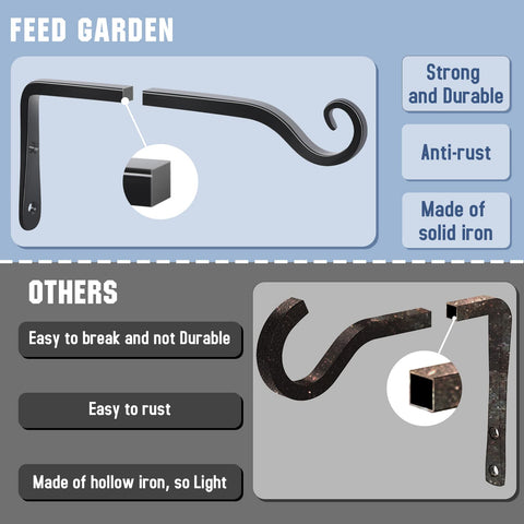 FEED GARDEN hanging bird feeder setup with durable bracket