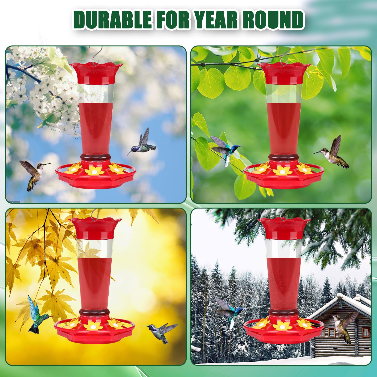 FEED GARDEN outdoor feeder with S-hook for hanging.