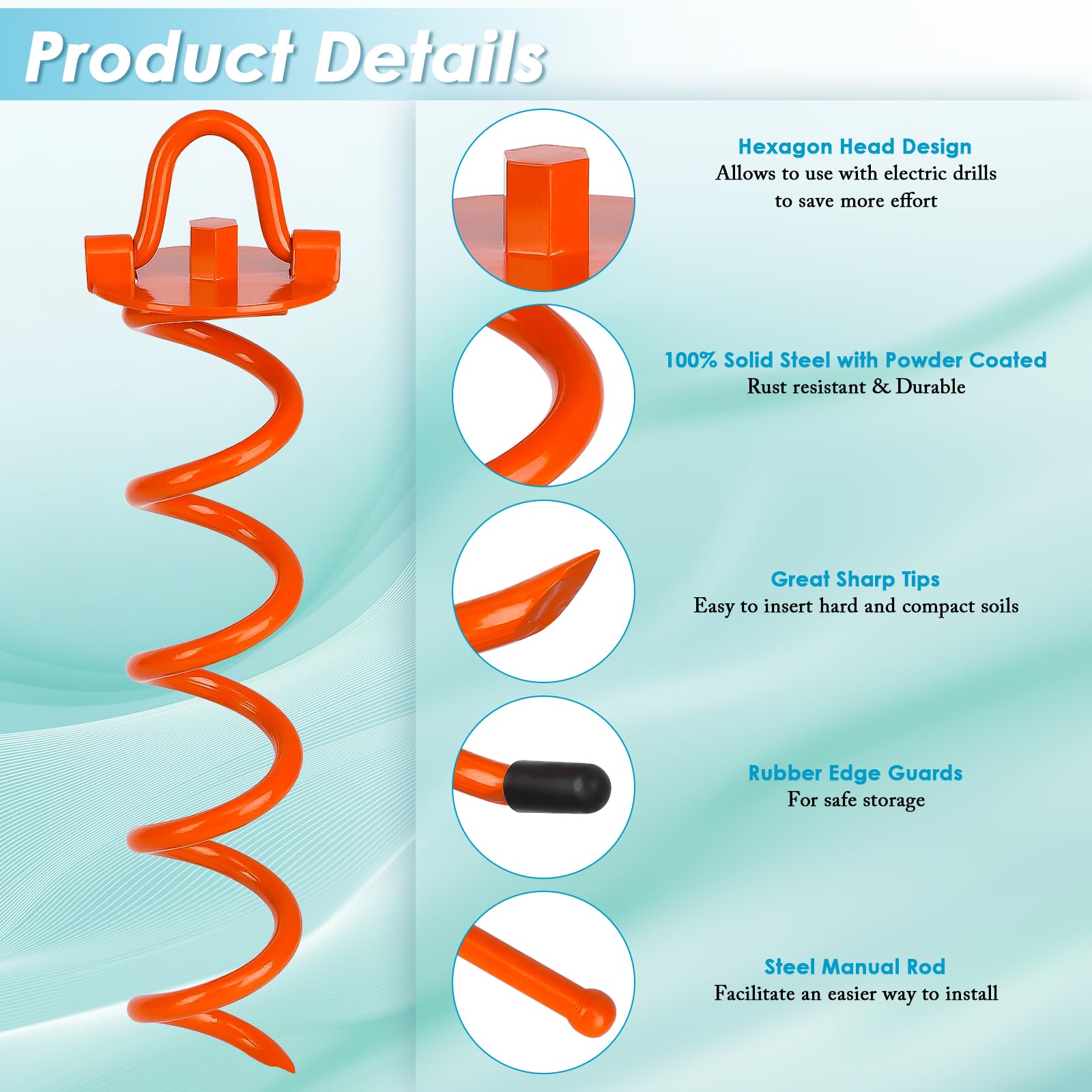 FEED GARDEN heavy-duty anchors dig deep for wind stability