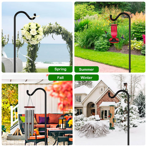 FEED GARDEN heavy-duty outdoor pole in black finish