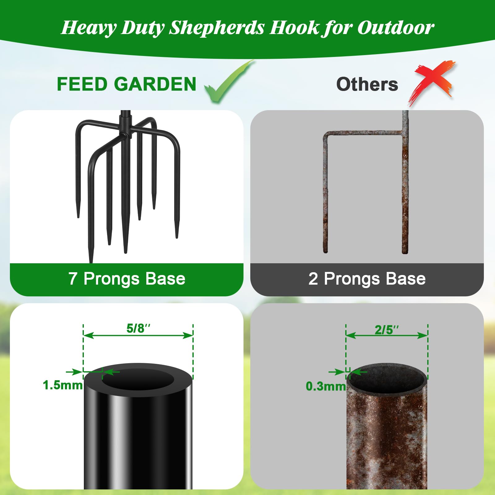 FEED GARDEN heavy-duty steel construction withstands outdoor weather