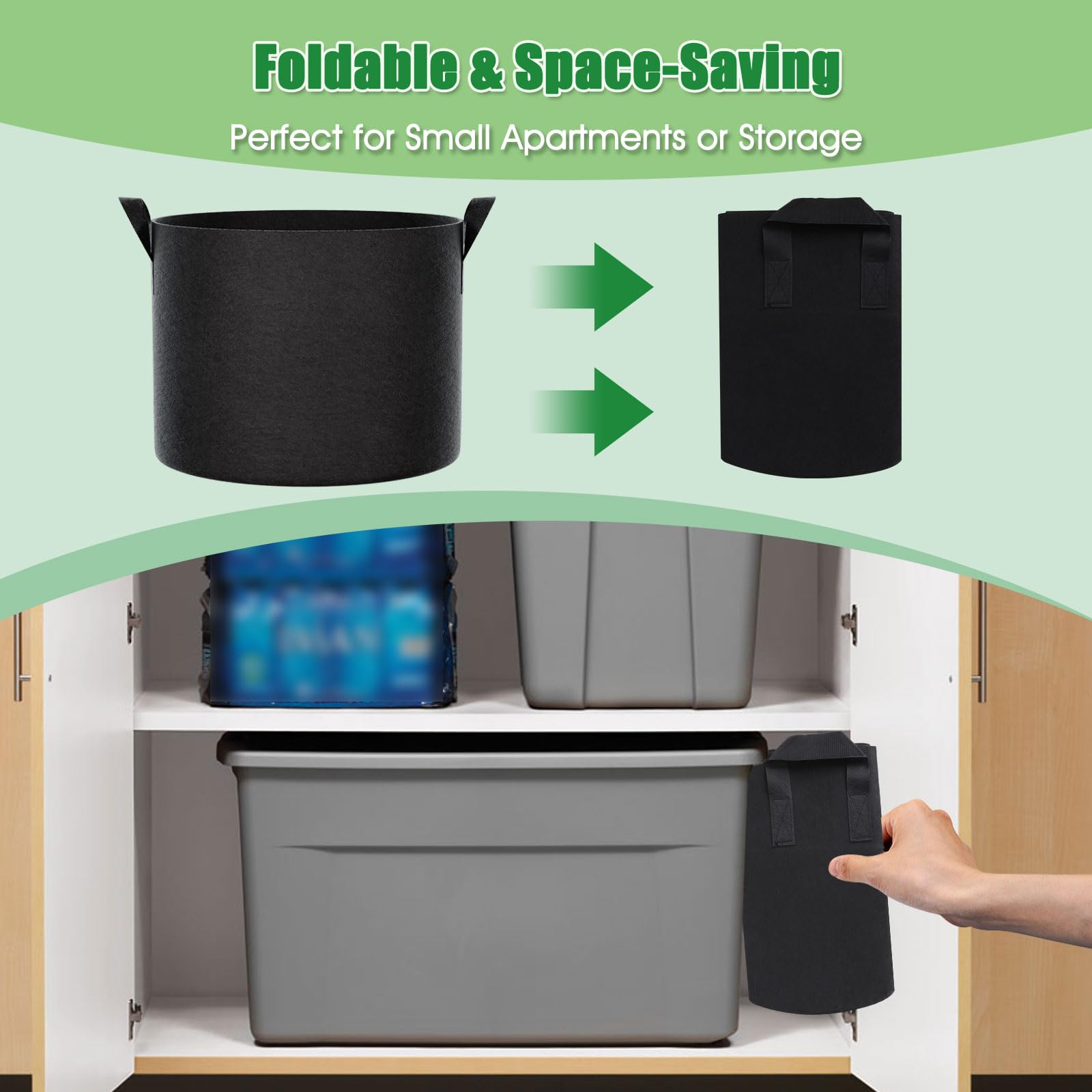 FEED GARDEN ideal 5 gallon size for herbs, vegetables, and flowers.