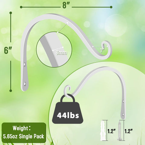 FEED GARDEN iron wall hook close-up, smooth edges protect hands during mounting.