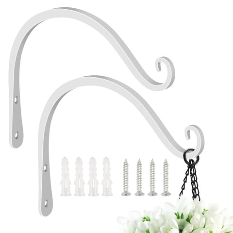 FEED GARDEN iron wall hook front view, sturdy, versatile hanging option for walls.