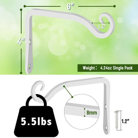 FEED GARDEN iron wall hook with rust resistant coating for outdoor use