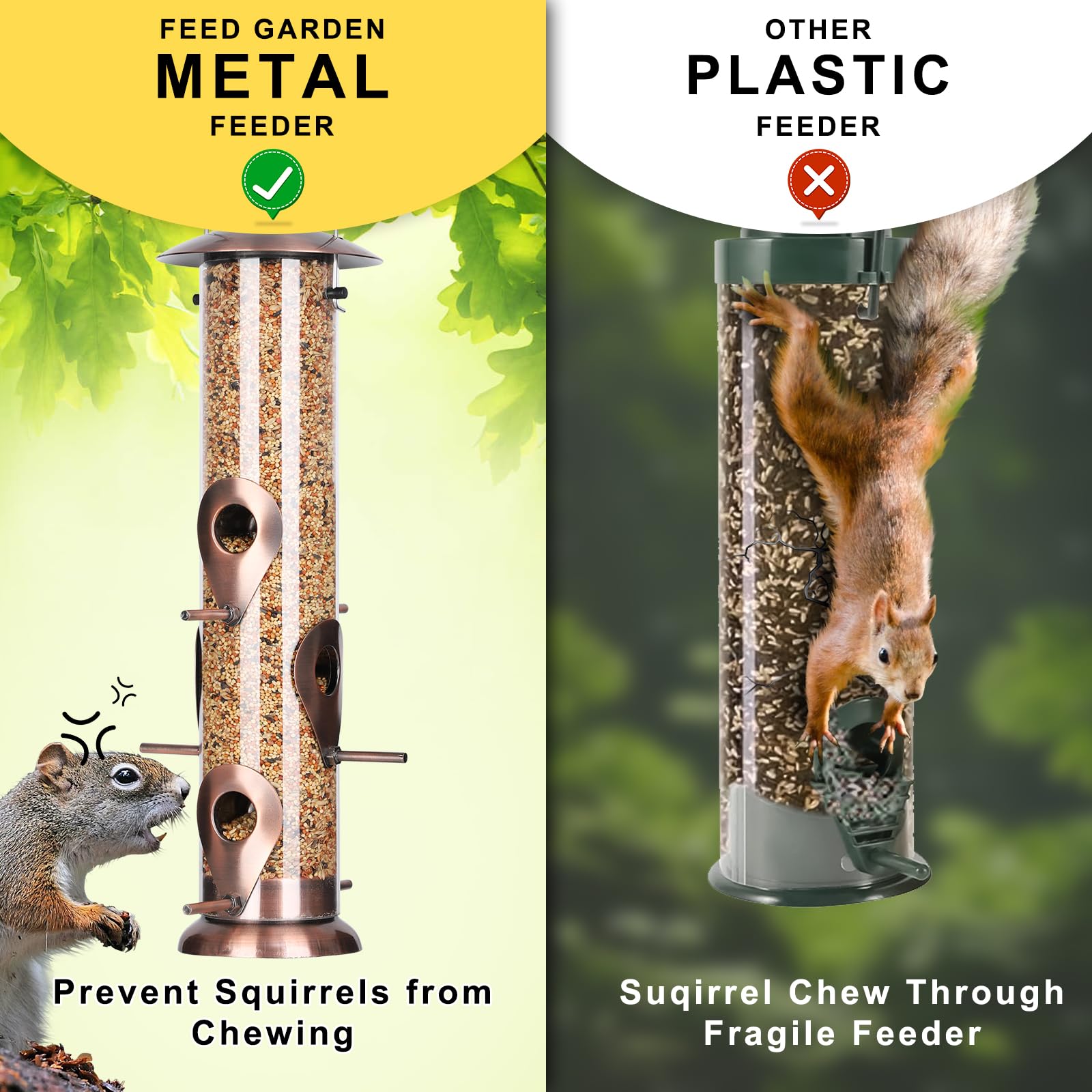 FEED GARDEN non-slip perches invite multiple small birds to feed
