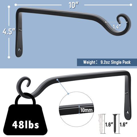 FEED GARDEN metal hook with included screws for quick mounting