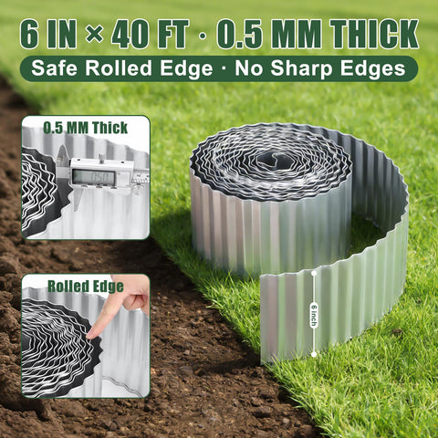 FEED GARDEN no-dig edging demonstrates quick, tool-free installation along garden curves.