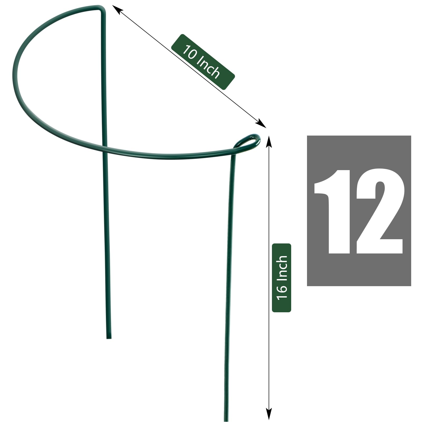 FEED GARDEN peony cages half-round durable metal stakes for reliable shaping