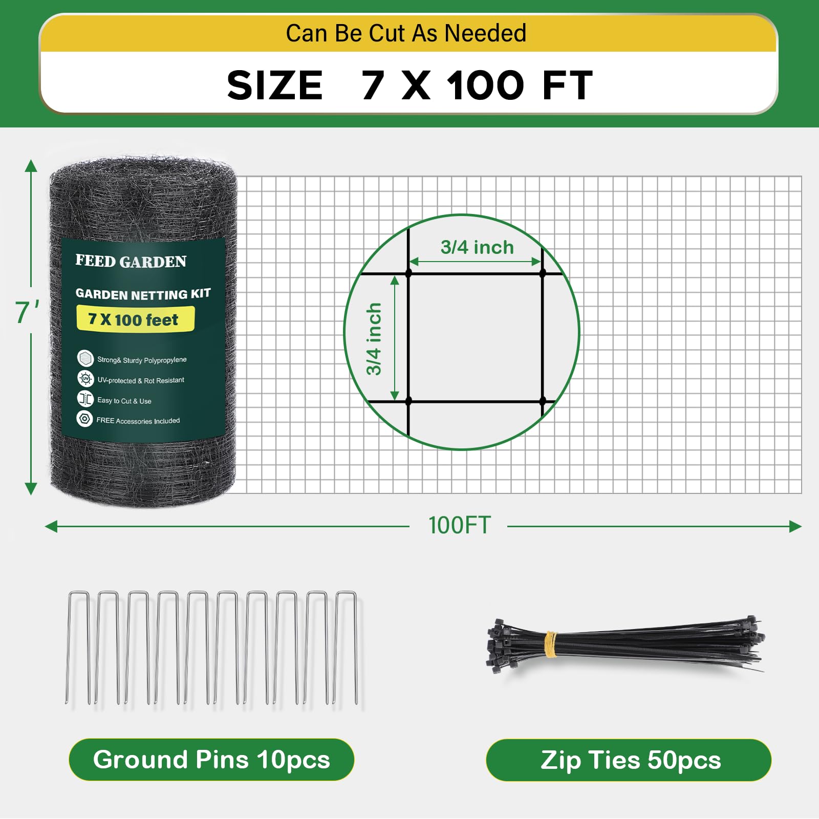 FEED GARDEN covers fruits and vegetables while keeping pests at bay.