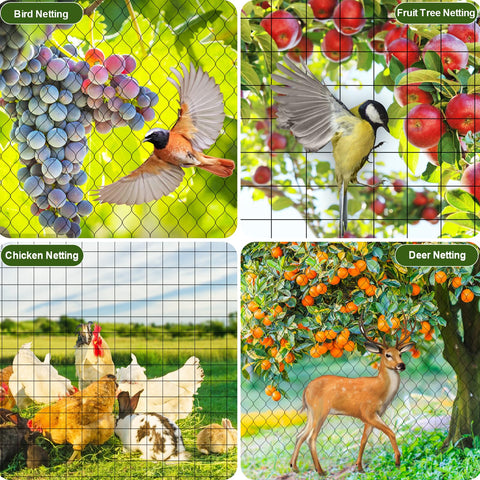 FEED GARDEN humane barrier protects against deer, birds, and rabbits in gardens