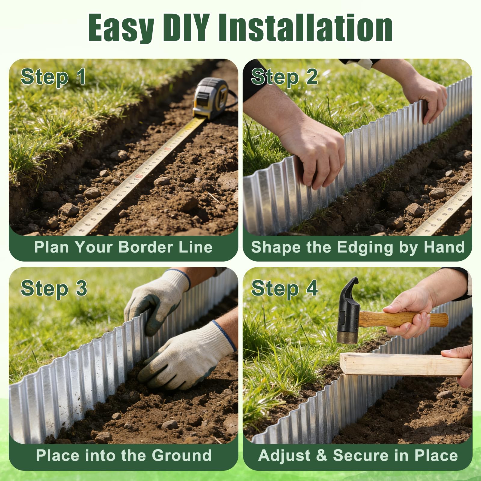 FEED GARDEN smooth edge design reduces cuts during installation and daily use.