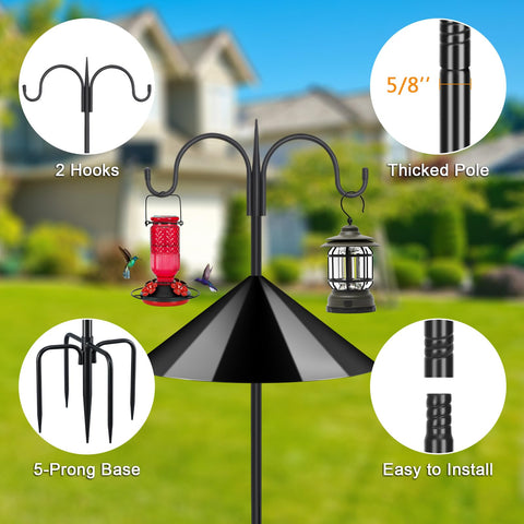 FEED GARDEN cone-style 19-inch baffle deters squirrels and protects seeds