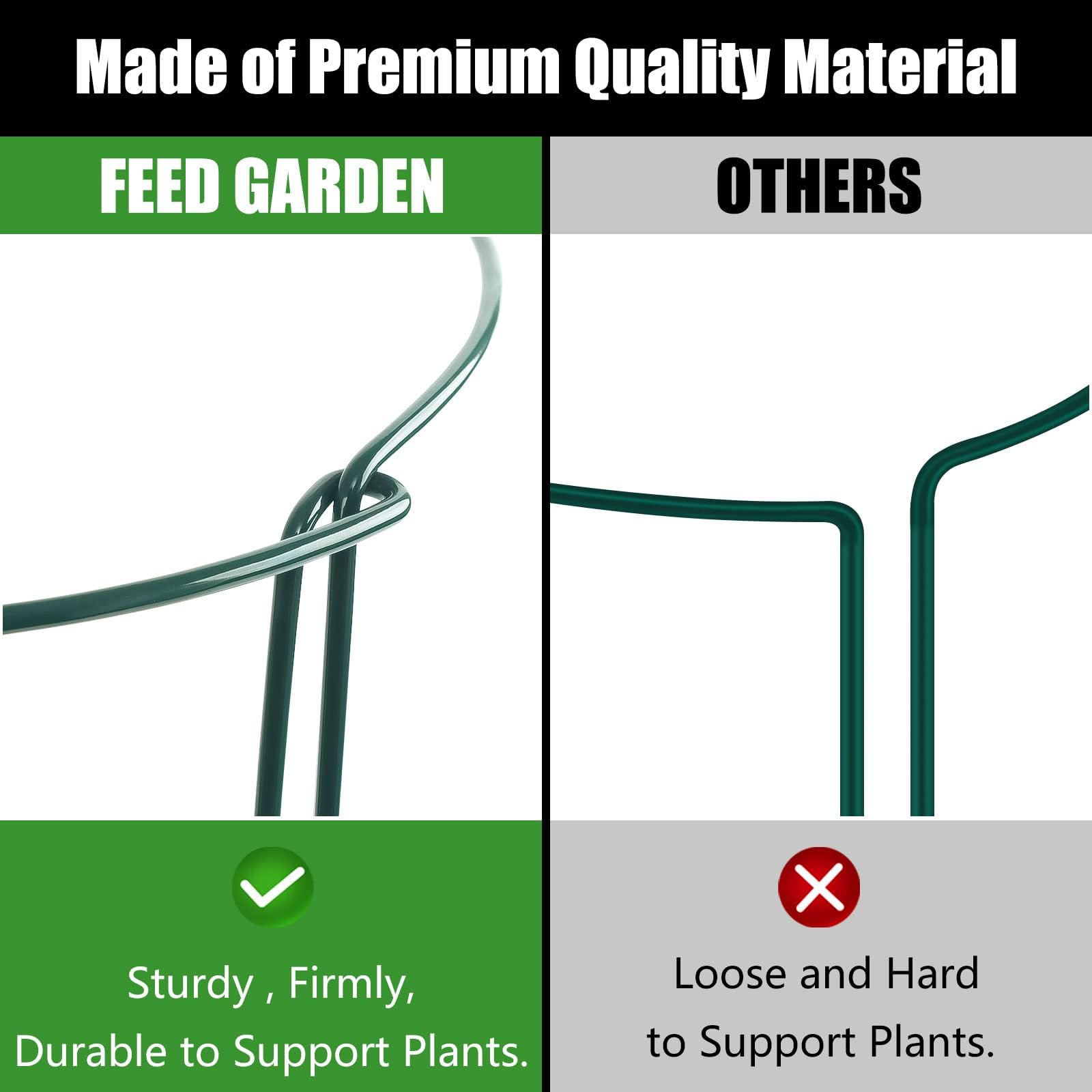FEED GARDEN durable iron construction resists weather and rust