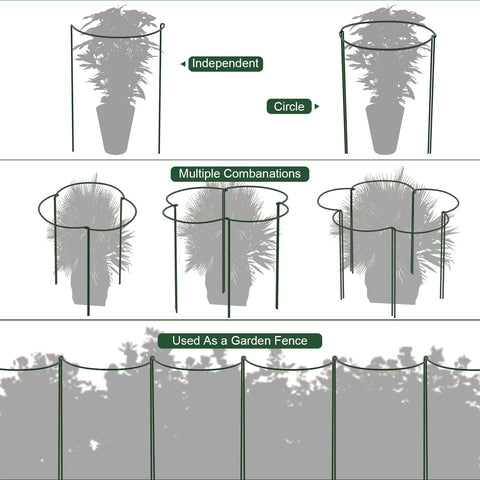 FEED GARDEN weather-resistant stakes protect plants from wind and rain.