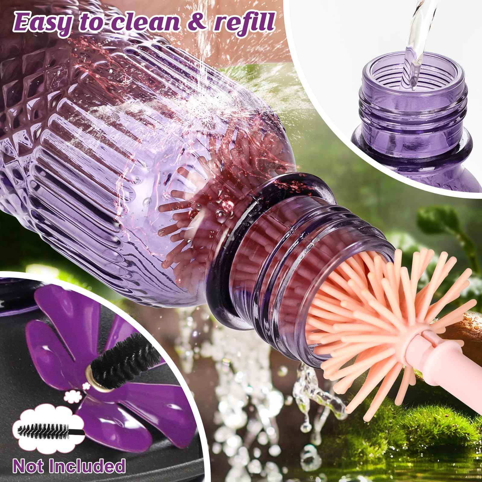 FEED GARDEN wide-mouth bottle for easy cleaning and refilling