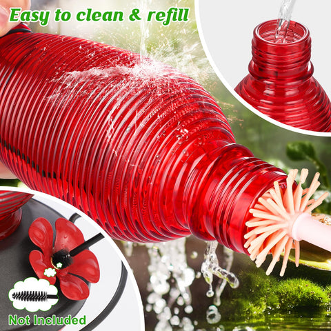 FEED GARDEN wide-mouth design makes cleaning and refilling easy.