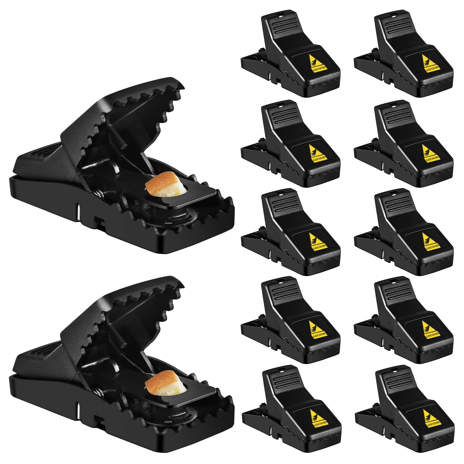 Feeke no-touch mouse trap triggers safely, ideal for indoor use.