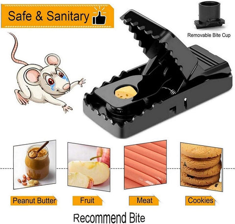 Feeke mouse trap safety clamp protects fingers during handling
