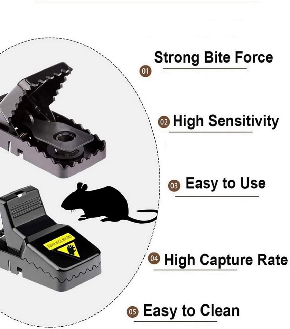 Feeke trap features stainless steel spring for reliable capture.